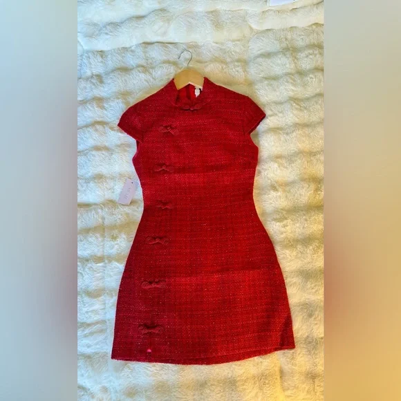 SAU LEE Natasha Dress in Red, brand new without tags, never worn, no flaws. - Picture 9 of 16